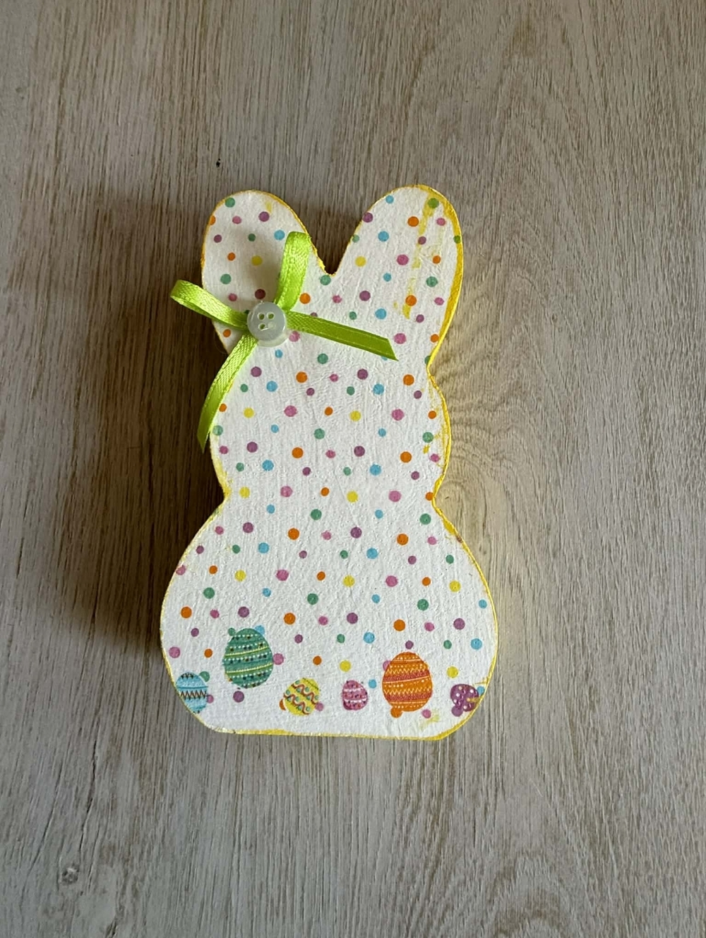 Polka Dot Bunny Easter Box with Ribbon